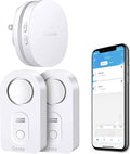 Govee WiFi Water Sensor 2 Pack, Smart Water Leak Detector, 100dB Adjustable Alarm Suit for Home and Basement, Water Leak Alert with Email & APP Push (Only Support 2.4G Wi-Fi) by Govee