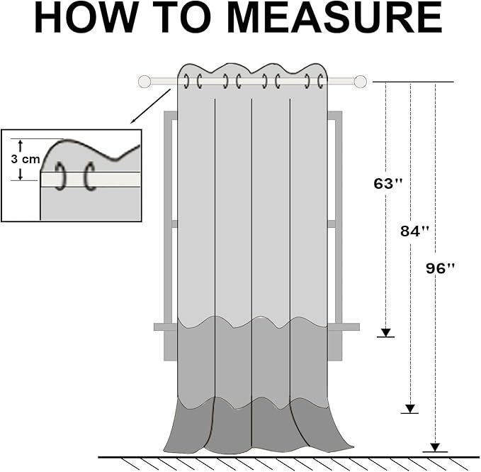 Hiasan Blackout Curtains for Bedroom, 52 x 63 Inches Length - Thermal Insulated & Energy Saving Window Curtains for Living Room, 2 Drape Panels Sewn with Tiebacks, Peacock Teal - Image 7