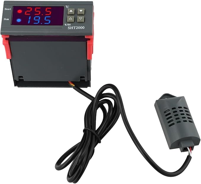 Humidity Controller SHT2000 Intelligent Digital Display Temperature Thermostat For Heating, Cooling, Humidifying Or Dehumidifying In Greenhouse, Workshop Or Storage(220V) - Image 7