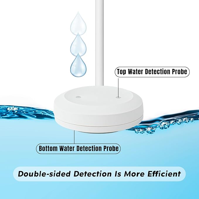 Smart Leak Detection Sensor - Water Leak Alarm with Real-Time Alerts for Home, Office & Basement Protection - Image 3