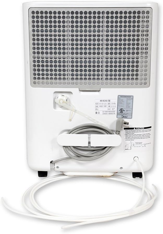 Ideal-Air Dehumidifier 60 Pint - Up to 120 Pints Per Day, White - Image 5