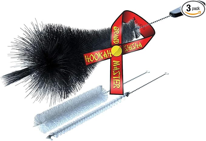Hookah Brush Set Cleaning kit for Cleaning vases, Bottles etc by BudPro