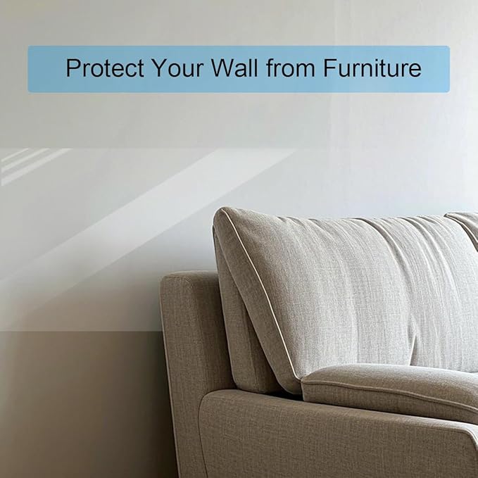 Wall Protector, 17.7in x 16.4ft No Adhesive Static Cling Contact Paper, Clear Electrostatic Protective Film Sheet, Guard Home & Kitchen Walls from Trash Can, Food Splash, Dog, Furniture, Back Chair - Image 6