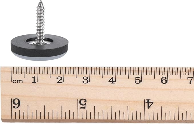 uxcell 22mm Furniture Feet Slider Glides Screw-in Chair Leg Protector Pads PTFE 12pcs - Image 6