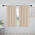 Easy-Going Rod Pocket Blackout Curtains for Bedroom, Room Darkening Window Curtains for Living Room, Thermal Insulated Noise Reduction Solid Window Drapes, 2 Panels(34x54 in, Beige) by Easy-Going