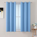ChrisDowa Grommet Room Darkening Curtains for Bedroom and Living Room - 2 Panels Set Thermal Insulated Blackout Curtains (Sky Blue, 38W x 54L) by ChrisDowa