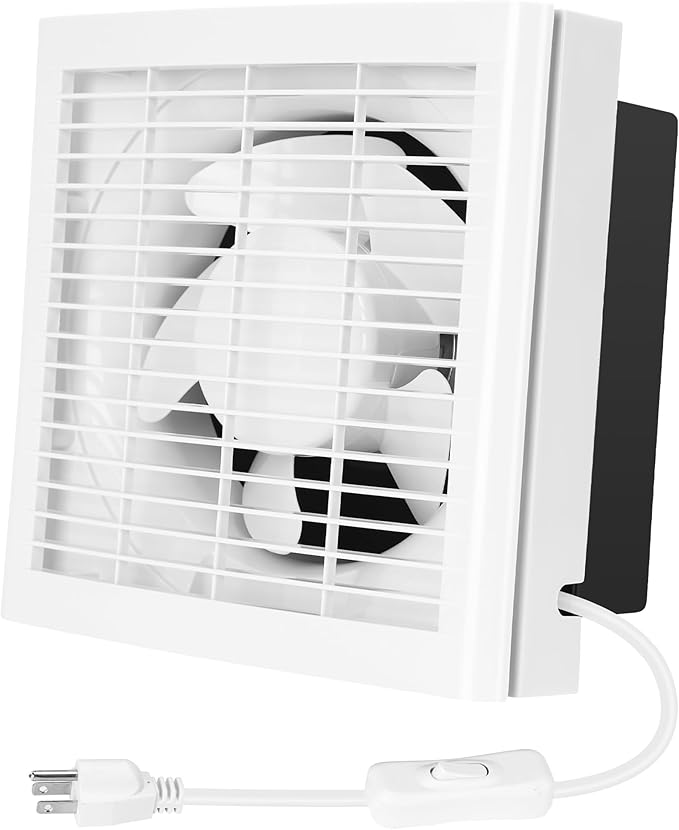 6" Shutter Exhaust Fan, 258CFM Window or Wall Mount Ventilation Fan for Greenhouse, Attic, Garage, Bathroom, Kitchen by Fanspex