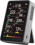 Professional Indoor Air Quality Monitor with AQI, Portable Real-Time Detector for Home Cars Plants and Pets (Smog Gray) by AirWhisperAirQualityMonitor