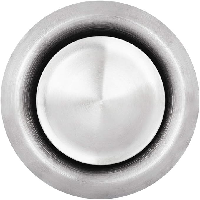 calimaero® TVE 4" Stainless Steel Vents, Round Adjustable Wall Air Vent Ventilation Cover Vents for HVAC Fits Only with Metal Ducts by Calimaero