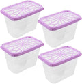 Amosfun 4pcs Moisture Absorbing Box Reusable Plastic Container for Home Refillable Moisture Absorber Holder by Amosfun