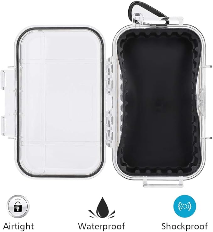 Aramox Waterproof Storage Box, Outdoor Survival Shockproof Waterproof Storage Case Airtight Carry Box Container Case - Image 5