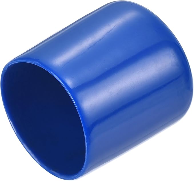 uxcell 20pcs Rubber End Caps 29mm(1 1/8") ID Vinyl PVC Round Tube Bolt Cap Cover Screw Thread Protectors Blue by uxcell