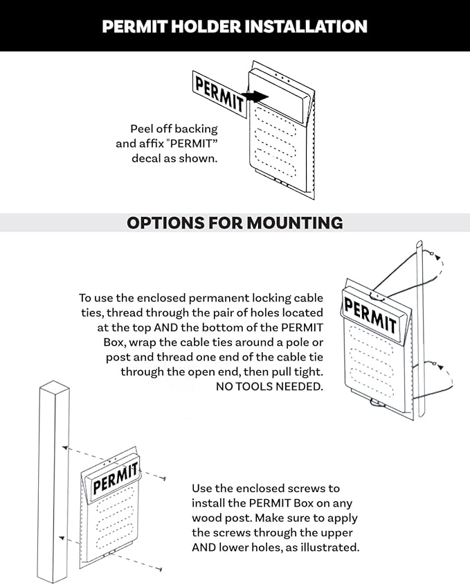 Mediz Outdoor Permit Brochure Box - Easy to Use Take One Document Holder Can Hold 200, 8.5 x 11 Documents, Flyers & Brochures or Other Outdoor Marketing Needs (1) (PERMIT - Box, Pack of 1) - Image 6