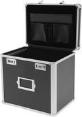 Aluminum Alloy File Organizer Box, 13.8x10x13.4in Portable File Box with Dual 3-Digit Combination Locks - for Letters, Documents, Office Supplies by NIENIEE