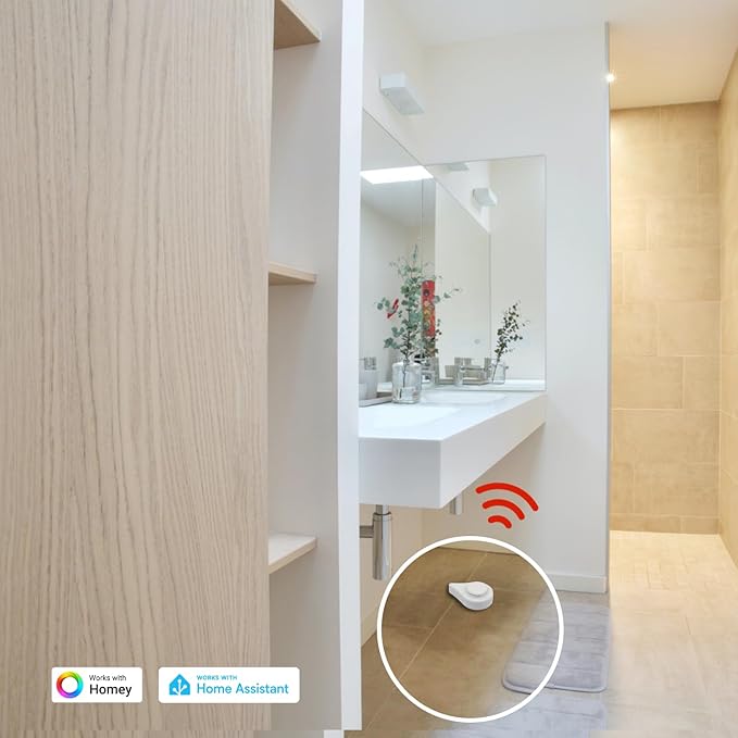 THIRDREALITY Zigbee Water Leak Sensor with Dripping Detection,120dB Alarm,App Notifications Enabled When Work with Home Assistant and Compatible Zigbee HUB Like SmartThings,Aeotec or Third Reality Hub - Image 3