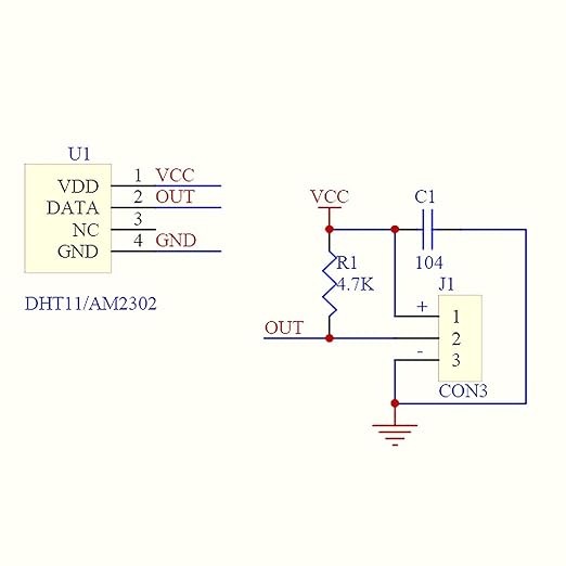 HiLetgo 2pcs DHT22/AM2302 Digital Temperature and Humidity Sensor Module Temperature Humidity Monitor Sensor Replace SHT11 SHT15 for Arduino Electronic Practice DIY - Image 4