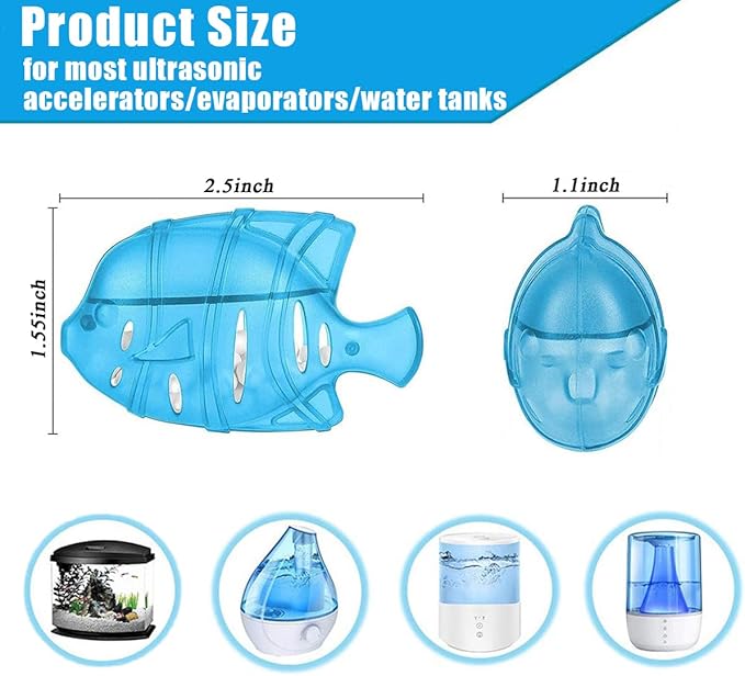 12PCS Universal Humidifier Tank Cleaner,Demineralization Cleaning Ball for Most Humidifier & Fish Tank, Purifies Water, Eliminates White Dust and Odor, Prevents Hard Water Build-Up - Image 2