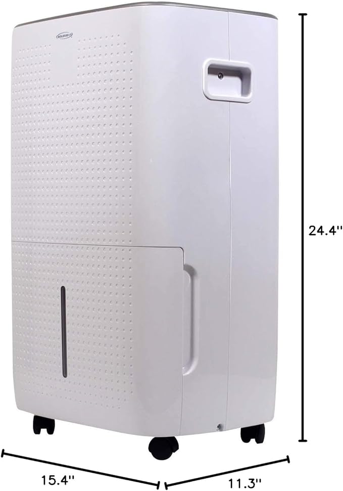 Soleus Air Energy Star Rated 4,500 SqFt., 50 Pint Dehumidifier With Mirage Display and Tri-Pat Safety Technology (50 Pint), White (DSJ-50E-01) - Image 11