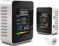 Indoor Air Quality Monitor, Professional Portable Detector & Accurate CO2, TVOC, HCHO, Humidity& Temperature Particle Counter, for Home, Office, Plants and Pets, 5-in-1 Air Detector by BUISAMG