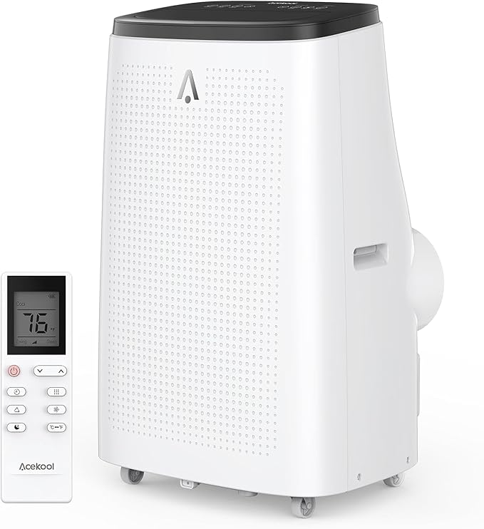 14000 BTU Portable Air Conditioners, 3-in-1 Cooling AC Unit w/Dehumidifier & Fan Mode for Rooms Up to 750 Sq. Ft, Remote Control, Sleep Mode, Low Noise,24H Timer, 3 Speed, Auto Swing for Home,Totel by Unknown
