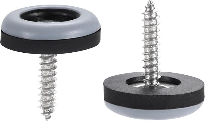 uxcell 19mm Furniture Feet Slider Glides Screw-in Chair Leg Protector Pads PTFE 12pcs - Image 4