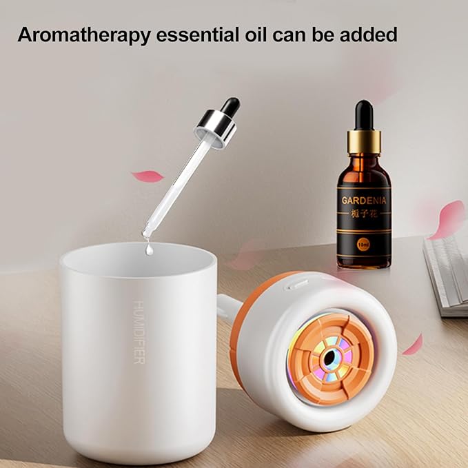 Mini Humidifier, USB Personal Desktop Humidifier for RV, Office, Bedroom etc. Auto Shut-Off, 2 Mist Modes, Super Quiet (Black) - Image 5