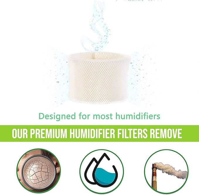 4-Pack Replacement Humidifier Wick Filter Compatible with Emerson MAF-1, Fits MA0950, MA1200, MA1201, MA09500, MA12000, MA12001, MA12010 - Image 7