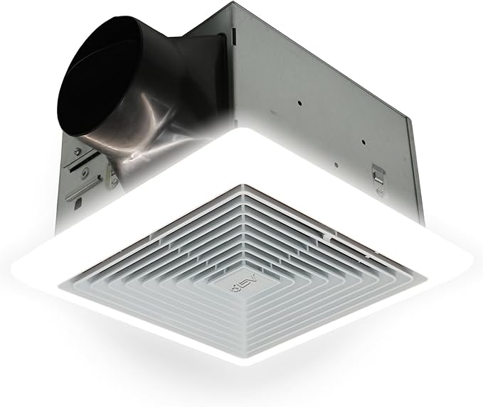 BV LED Bathroom Exhaust Fan With Light 110CFM - 1.2 Sones, Ultra Quiet, 800lm | Bathroom Vent Fan 3000K/4000K/5000K, Covers up to 110 sq. ft. | 4 Inch Duct Collar, Easy Install & Replace by BV