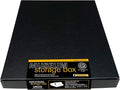 Lineco Museum Archival Storage Box, 11.75x15.25x1.5 in. Drop Front Design. Acid-Free with Metal Edge. Organize Photos, Pictures, Prints, Documents, Crafts, DIY. Black, 1 Pack by Lineco