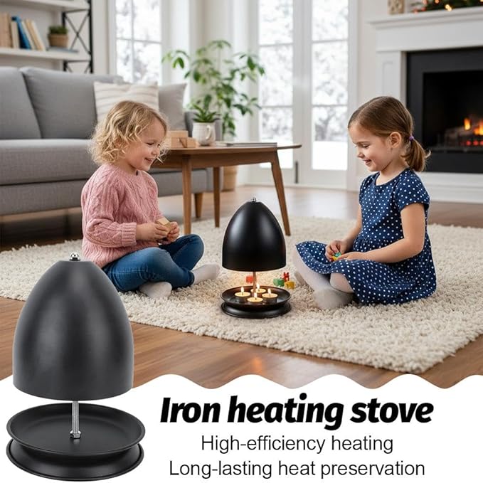 Metal Tea Light Heater & Teapot Warmer - Safe Heat Shield Design for Indoor Bedroom Garden Patio Decor | No Candles Included - Image 2