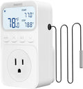 INKBIRD Digital Thermostat Outlet Temperature Controller Outlet Socket Heating/Cooling Control 1200W 10A Backlit Display by Inkbird