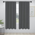 Easy-Going Rod Pocket Blackout Curtains for Bedroom, Room Darkening Window Curtains for Living Room, Thermal Insulated Noise Reduction Solid Window Drapes, 2 Panels(42x72 in, Grey) by Easy-Going