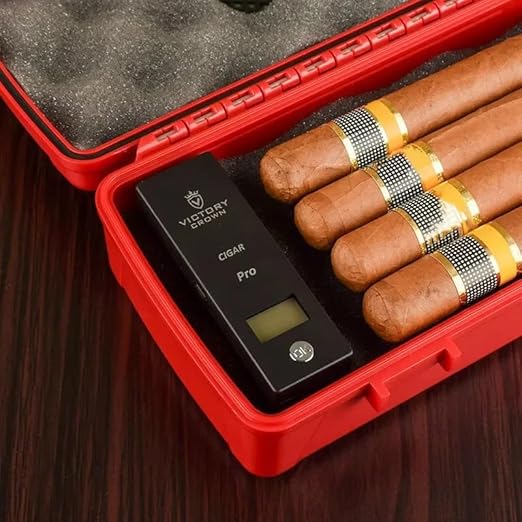 Digital Cigar Humidity Meter Portable Electric Moisture Guage Tester Reader Humidor Hygrometer Needle LCD Display Smoking Tobacco Accessories Gifts - Image 5
