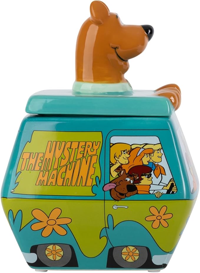 Silver Buffalo Scooby-Doo Mystery Machine Small Sculpted Ceramic Snack Jar Featuring Scooby-Doo, Shaggy, Velma, Daphne, and Fred, 5” x 5” x 6.75” - Image 6