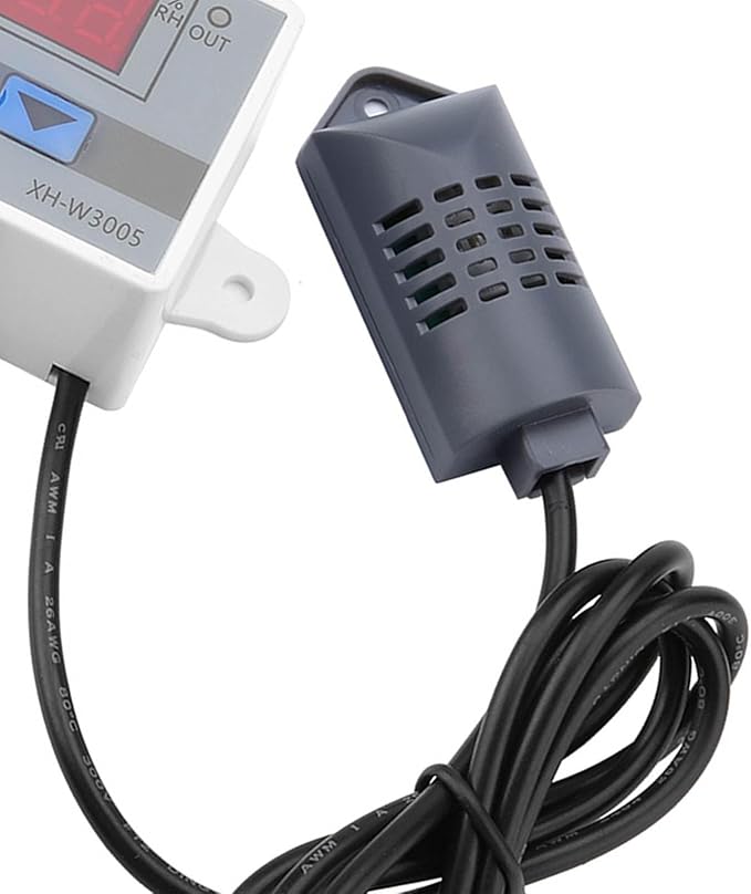 Minhe XH-W3005 220V Digital Humidity Controller with 0.1% Accuracy, Humidity Control Switch for Industrial Use, 00-99% RH Range, White ABS, 60x45x31mm - Image 5