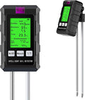 6 in 1 Soil Tester Digital Moisture Meter with Dual Probe, pH/Temperature/Moisture/Sunlight/Air Humidity/Fertility, Soil pH Tester for Farming, Gardening, Lawns and More (2*AAA Battery Needed) by HCZMOPTP