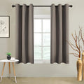 MYSKY HOME Blackout Curtains for Living Room Thermal Insulated Room Darkening Solid Grommet Drapes for Bedroom, 1 Curtain Panel, 42 x 63 Inch, Taupe by MYSKYHOME