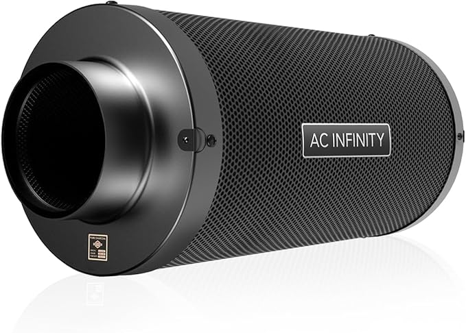 AC Infinity Air Carbon Filter 6" with Premium Australian Virgin Charcoal, for Inline Duct Fan, Odor Control, Hydroponics, Grow Rooms by ACInfinity