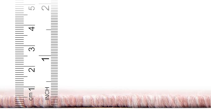 Unique Loom Collection Casual Transitional Solid Heathered Indoor/Outdoor Flatweave Area Rug (2' x 6' 1" Runner, Whisper Pink/Ivory) - Image 8