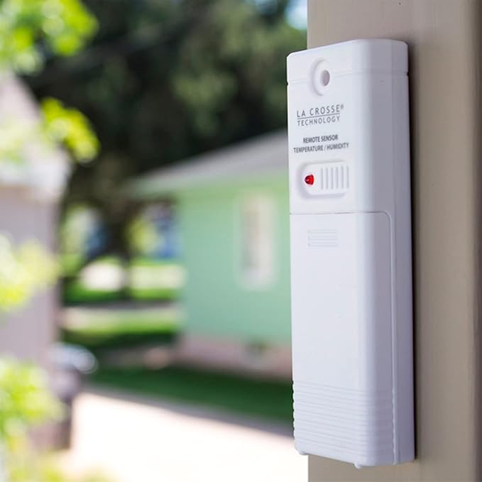La Crosse Technology Wireless Outdoor Temperature & Humidity Sensor - Wall Mounted, Accurate, Weather Resistant, Wide Temperature & Humidity Gauge Transmission Range (330ft Range), Battery Powered - Image 4