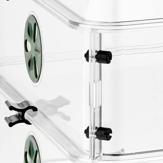 EarlyGrow 24" x 15" x 12.75" Domed Propagator with 2 Height Extenders and Locking Clip Set, Green - Image 8