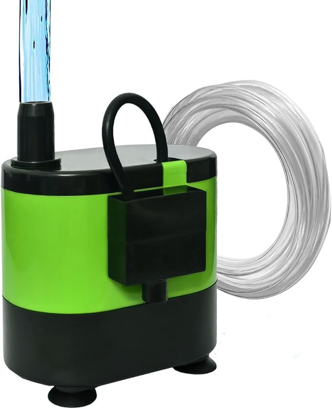 Small Pump With Level Sensor,5 FT Drain Lift,110V Automatic Submersible Water Pump Mini HAVC Condensate Pump For Dehumidifier,Air Conditioner, Ice Maker, Furnace,Air Cooler,PM02Green by Roamoris
