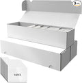 Card Box for Trading Cards Storage Box, Laminated Card Storage Box with Dividers, 1100 Count White Cardboard Boxes for Mtg/TCG/Magic/ Sports Card Storage,Trading Card Holder for Collector(3 Pack) by XRACV