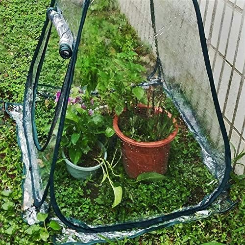 porayhut Pop Up Greenhouse Cover ,Pack of 2 Pcs,Flower House Mini Gardening Plant Flower Sunshine Room Room,Backyard PVC Greenhouse Cover for Cold Frost Protector Gardening Plants - Image 8