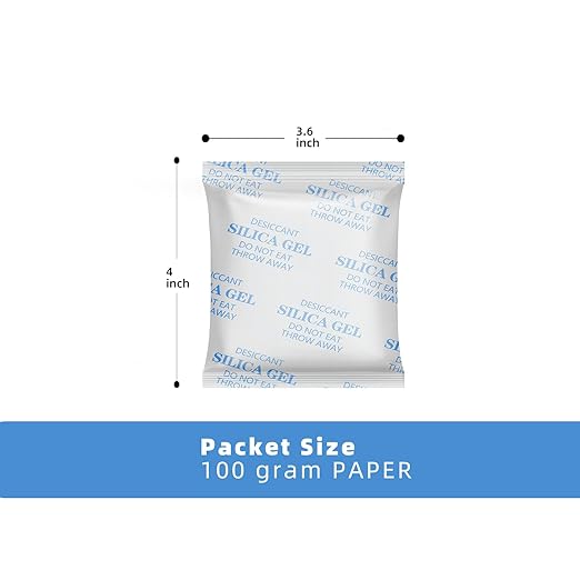 Silica Gel Packets, 10PCS 100 Gram Premium Transparent Desiccant Packs for Storage, Moisture Absorbers for Control Absorbing Bags for Electronics, Clothes Shoes, Jewelry, Spices - Image 4