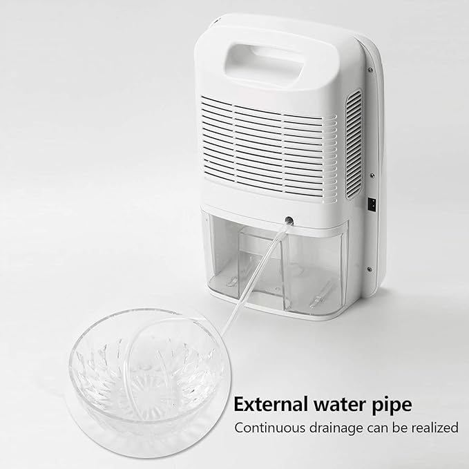 DNYSYSJ Portable Dehumidifier with Drain Hose 2.5L Water Tank, 2.5L Dehumidifier with Hose Moisture Absorber for Kitchen Bedroom Bathroom(Controller Control) - Image 5