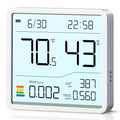 7-in-1 Air Quality Monitor Indoor, Air Analysis Apparatus, 5s Backlight Air Quality Meter for TVOC, HCHO, Temp, Hum, Temperature Humidity Monitor for Home, Office, Hotel by Tarinks