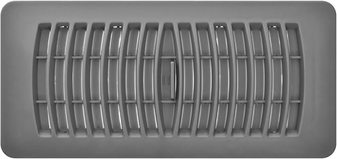 Imperial RG1443 Louvered Plastic Floor Register, 4x10 Inch, Gray, 5 Pack - Image 4