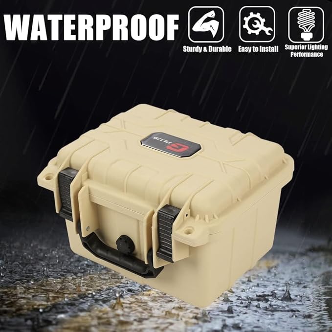 G-PLUS Small Beige Graded Card Storage Box, Compatible With BGS PSA SGC FGS Graded Sports Trading Cards, Weatherproof Case Impact Absorbing Foam Slots - Image 2