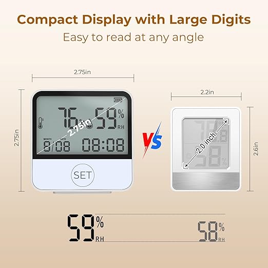 4 in 1 WiFi Thermometer Humidity Meter Baby Thermometer Hygrometer with Remote App Control Digital Temperature and Humidity Sensor for House Wine Cellar Greenhouse - Image 7